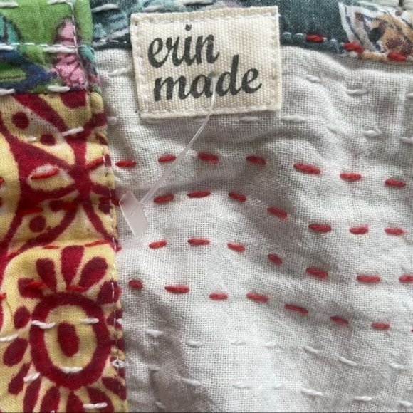 Erin Made Patchwork Crop Top Convertible Bohemian Hand Made Quilted One Size - Picture 14 of 16